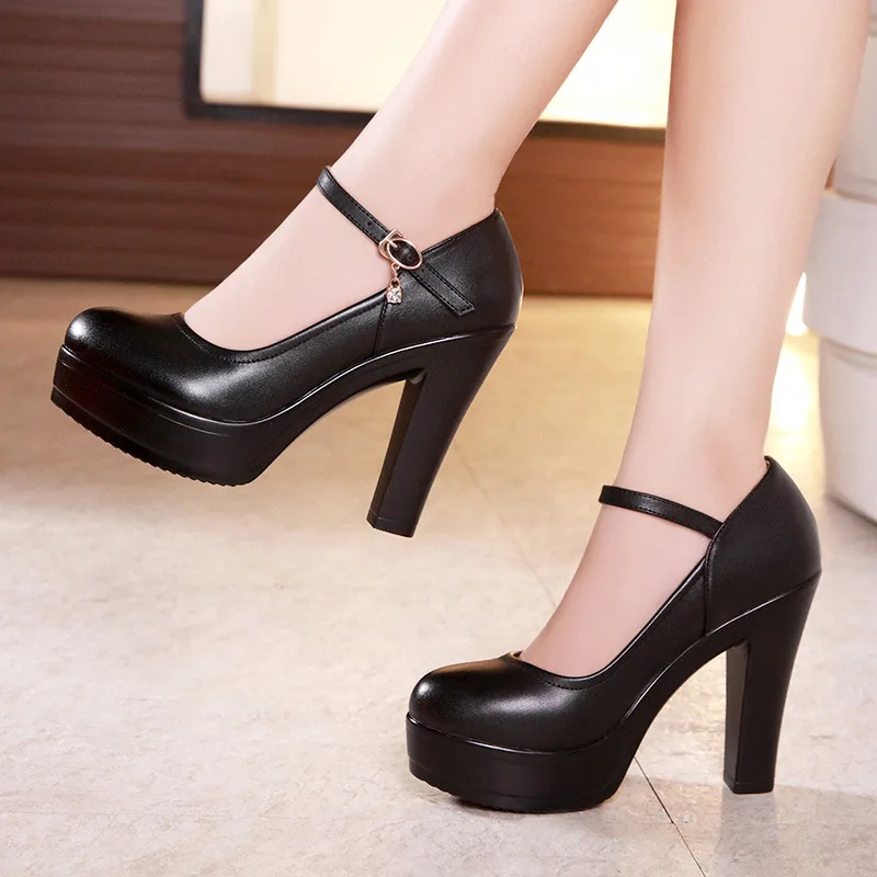 Women'S Shoes Red Bottoms - 8cm、10cm、12cmの小さめサイズ（32～43）浅底厚底プラットフォームパンプス、女性用2026年ブロックハイヒールシューズ、オフィス、モデル、ウェディングドレス用