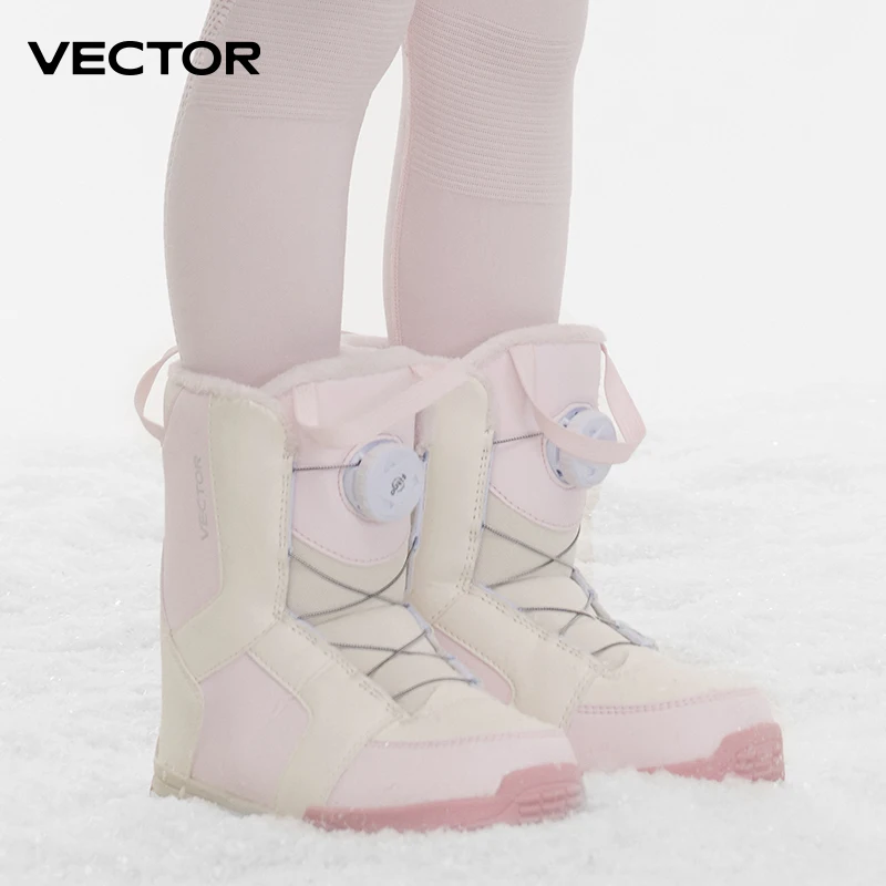 Women Shoes Vector - 子供のためのプロの防水滑り止めスキーブーツ、暖かいスノーボードブーツ、通気性のある革のスノーブーツ、スキー用具
