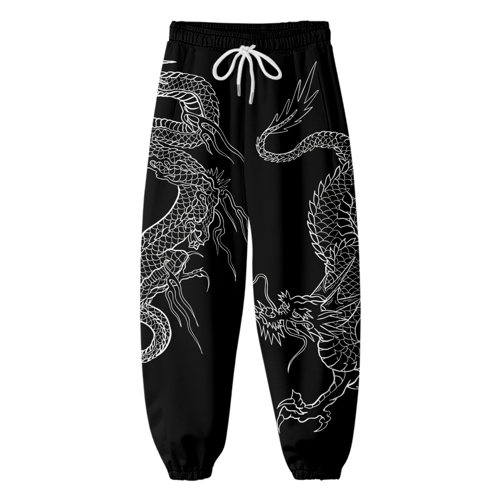Women Shoes Joggers - アニメドラゴン 3D スウェットパンツファッション原宿ジョガーパンツカジュアル暖かいパンツヒップホップストリート男性/女性ズボンコスプレ衣装