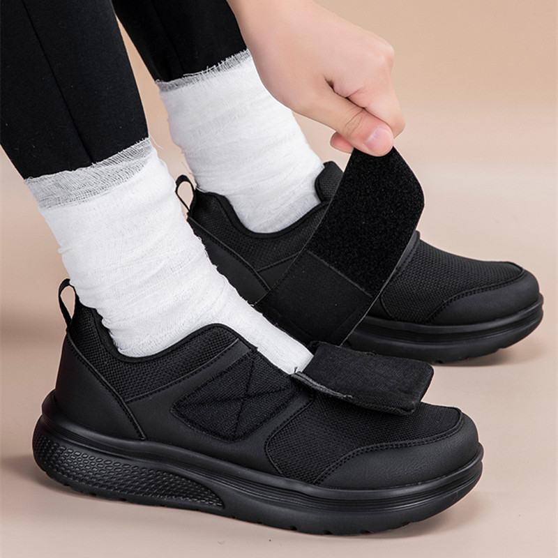Women'S Shoes For Wide Feet - 新しい整形外科用ワイドフィートシューズ、男女兼用ファッションスニーカー、アウトドアウォーキング用女性カジュアルシューズ、ビッグサイズ女性糖尿病用シューズ