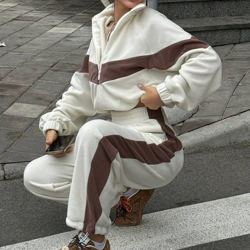 Women Shoes Joggers - ツーピースセットパンツセットトラックスーツ女性ジョガー Y2k スウェット秋冬スポーツ弾性ウエストストリートパンツマッチングセット