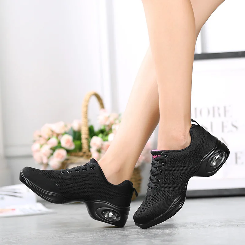 Women'S Shoes Red Bottoms - レッドジャズダンスシューズガールズ2026夏メッシュ通気性スニーカー無地増加女性ソフトボトムエアクッションモダンダンス