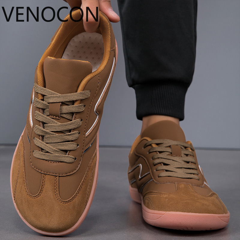 Women'S Shoes For Wide Feet - VENOCON メンズワイドボールエクストラライトつま先ボックス鼻足ミニマリスト裸足革靴スニーカー靴男性女性