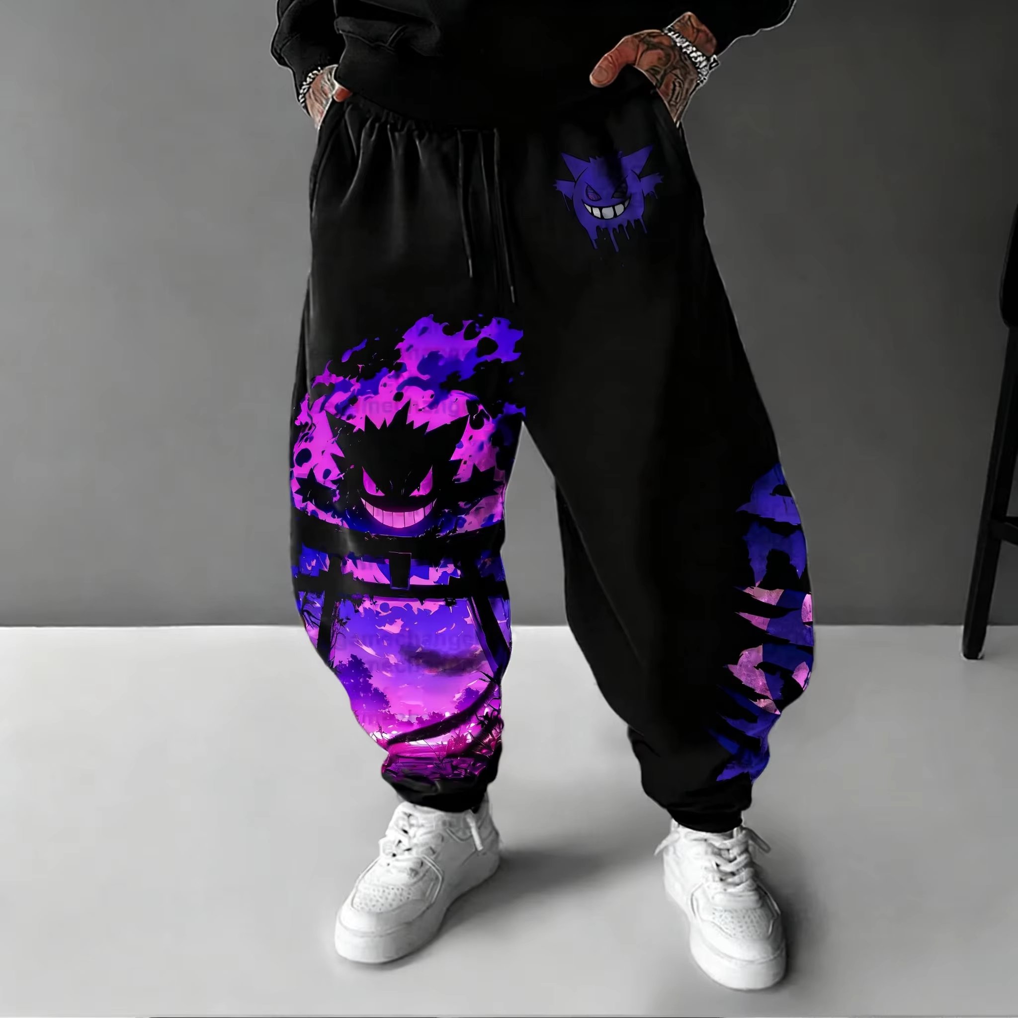 Women Shoes Joggers - Y2K 2026 ポケモンゲンガーコットンスウィートパンツ男性女性スポーツパンツ春夏ストリートヒップホップカジュアルルーズジョガーパンツ