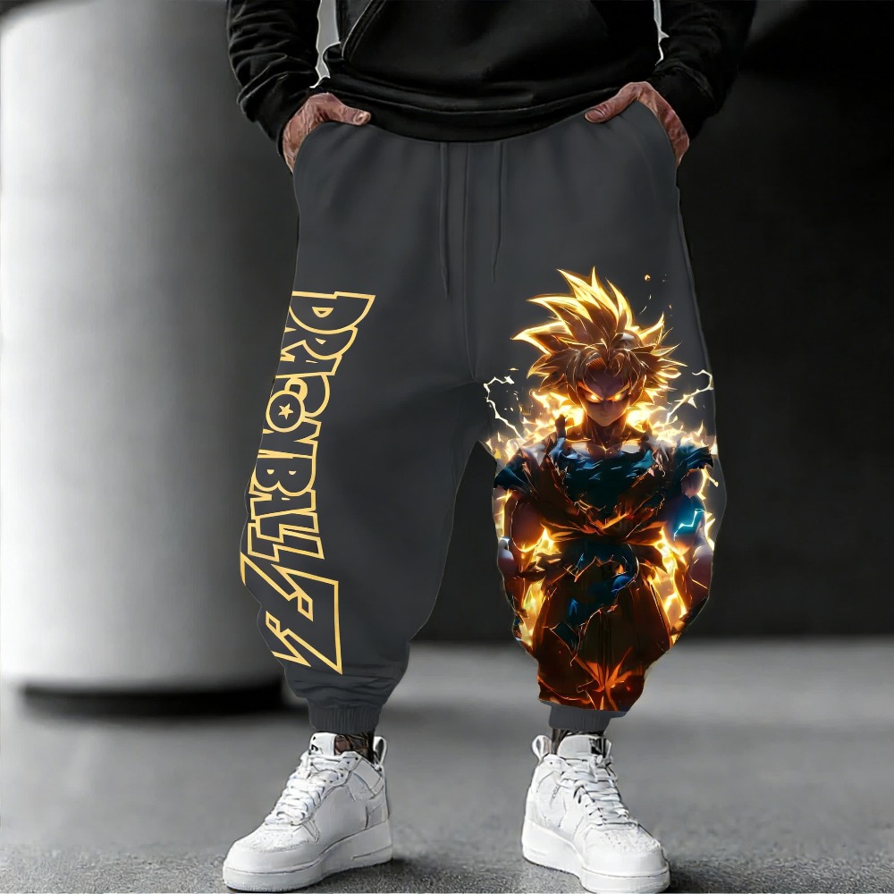 Women Shoes Joggers - 2026年夏 ドラゴンボールZ 孫悟空 スーパーサイヤ人 3Dプリント ジョガーパンツ、速乾