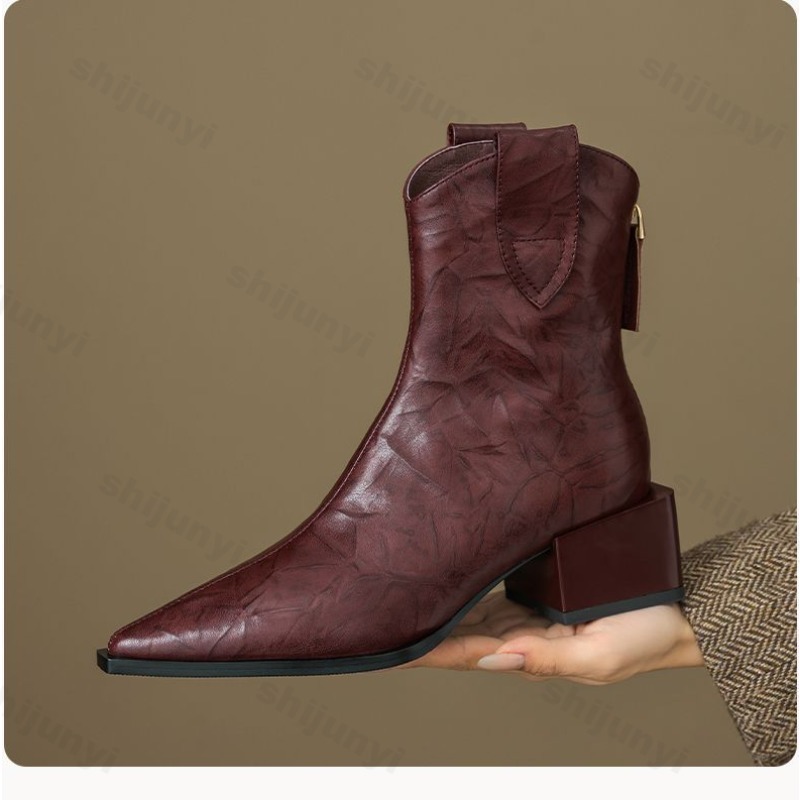 レディース カウガールブーツ 2025 ポインテッドトゥ フ - Western Cowgirl Boot のレビューと価格