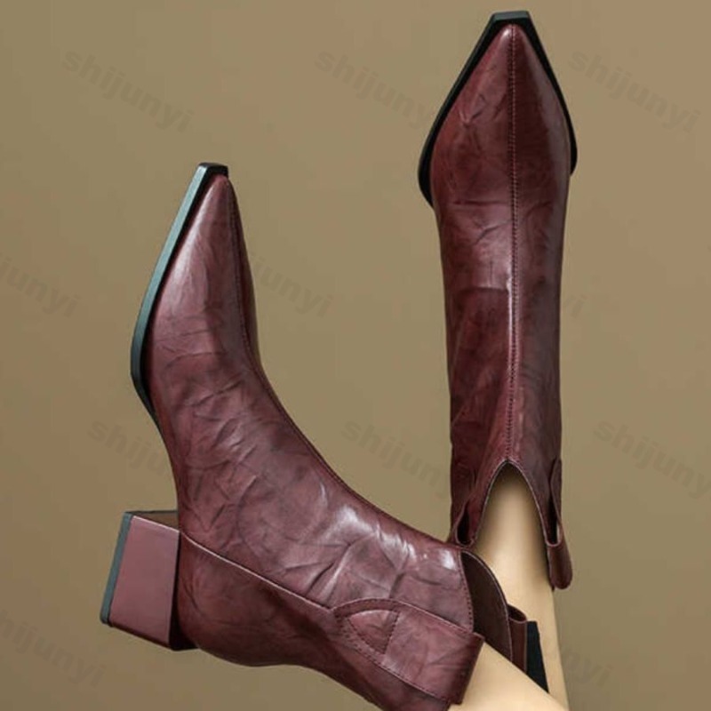 レディース カウガールブーツ 2025 ポインテッドトゥ フ - Western Cowgirl Boot のレビューと価格