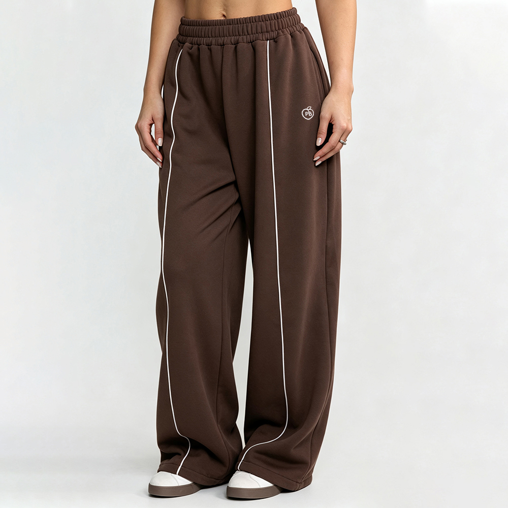 ストライプ柄バギーパンツ ワイドレッグジョガー レディース  - Women Shoes Joggers のレビューと価格