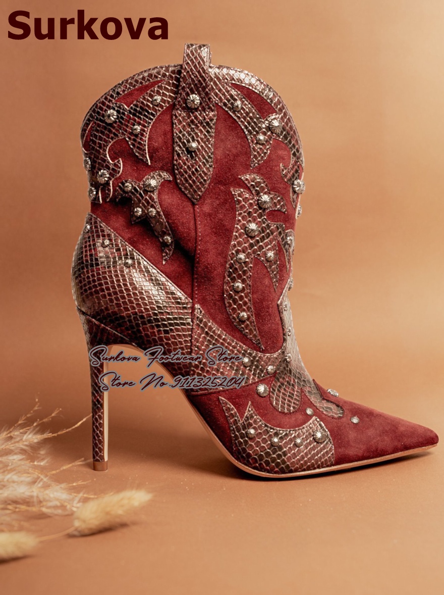 Surkova ヴィンテージ ウエスタン カウガール アンク - Western Cowgirl Boot のレビューと価格