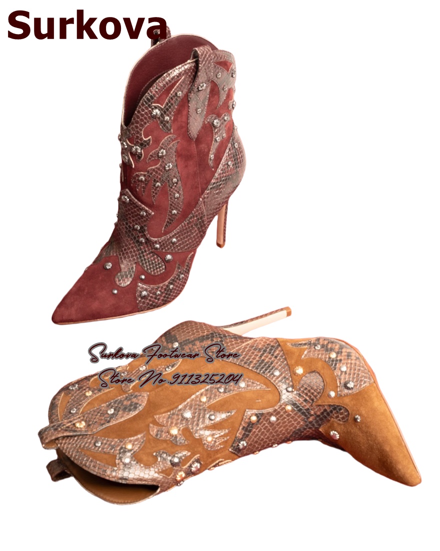 Surkova ヴィンテージ ウエスタン カウガール アンク - Western Cowgirl Boot のレビューと価格