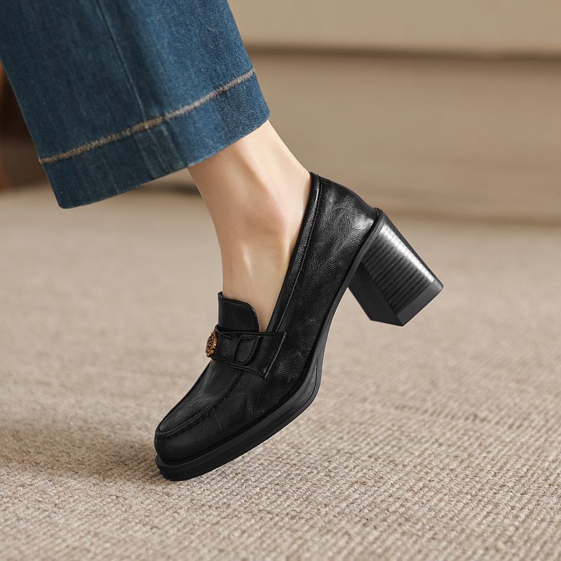 REAVE CAT ブラック レディース パンプス ラウンド - Women'S Shoes Extended Sizes のレビューと価格