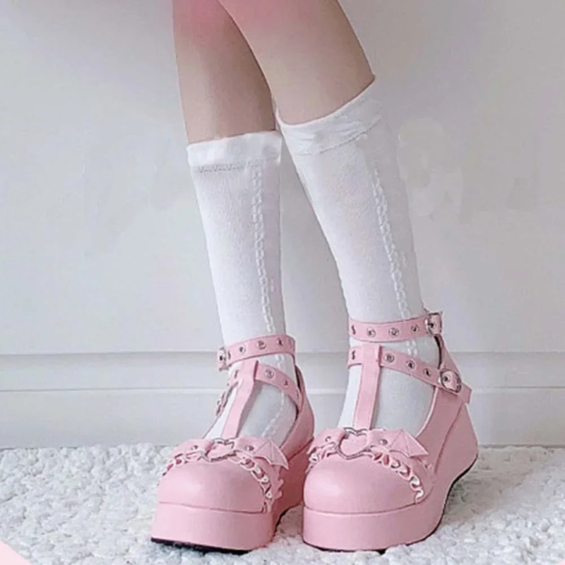新しいスイートハートバックルウェッジメアリージェーンズ女性ピ - Women'S Shoes Everyday のレビューと価格