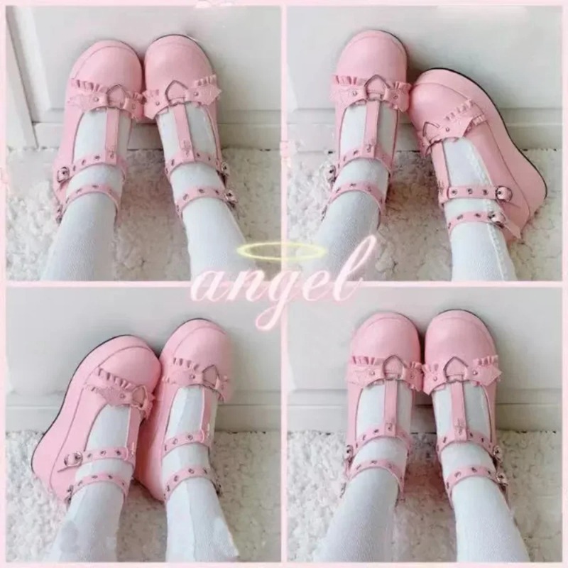 新しいスイートハートバックルウェッジメアリージェーンズ女性ピ - Women'S Shoes Everyday のレビューと価格