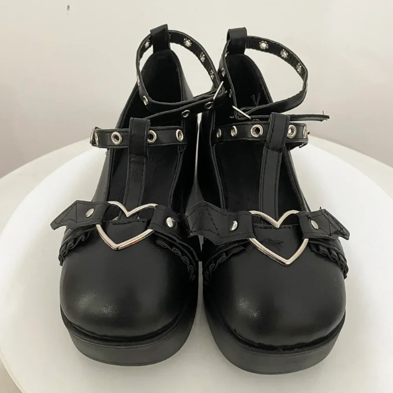 新しいスイートハートバックルウェッジメアリージェーンズ女性ピ - Women'S Shoes Everyday のレビューと価格