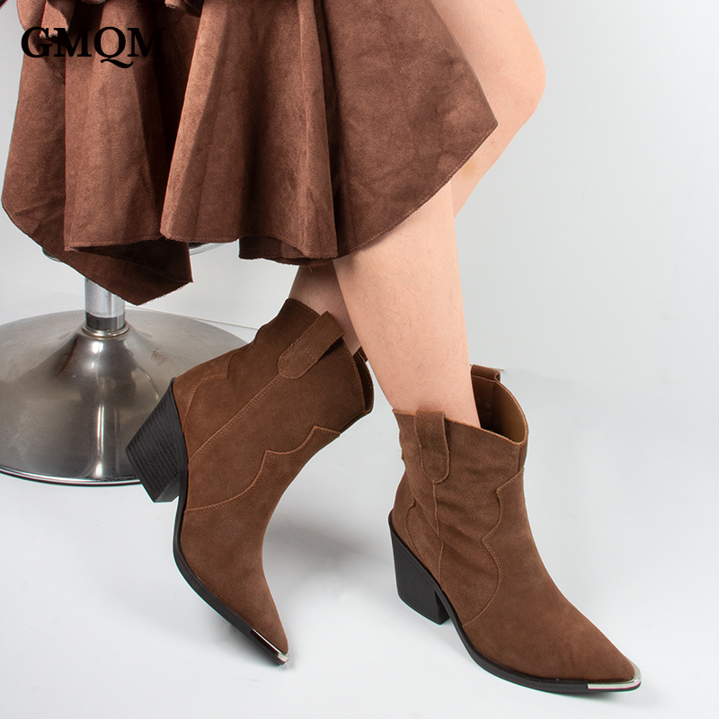 GMQM 2025 レディース コンフォート アンクルブーツ - Western Cowgirl Boot のレビューと価格