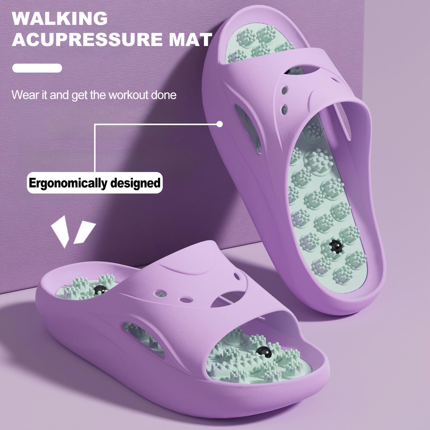 女性男性用EVAマッサージスリッパ厚底バスルームスライド滑り - Women'S Shoes Non Slip のレビューと価格