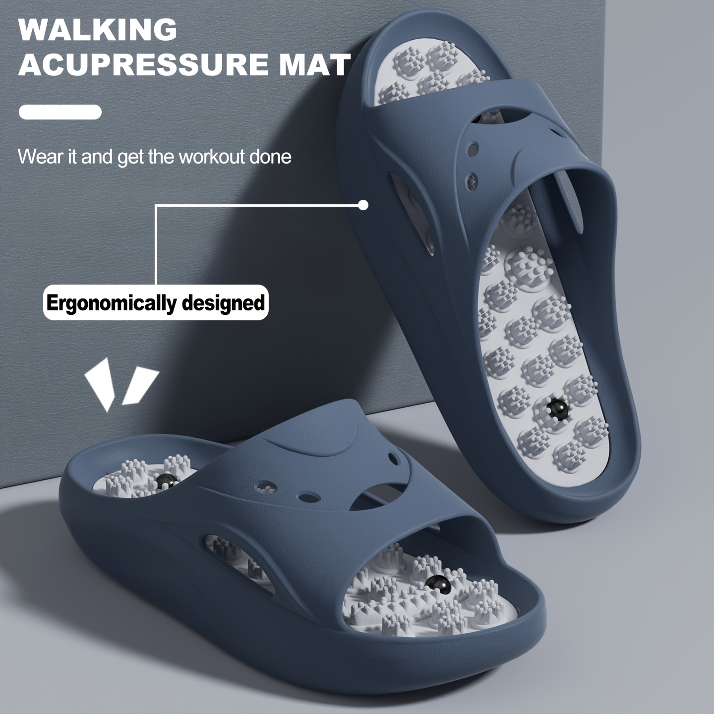 女性男性用EVAマッサージスリッパ厚底バスルームスライド滑り - Women'S Shoes Non Slip のレビューと価格