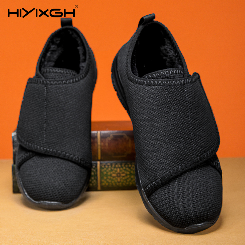 女性カジュアルシューズ冬暖かいぬいぐるみワイドフィート腫れウ - Women Shoes For Big Feet のレビューと価格