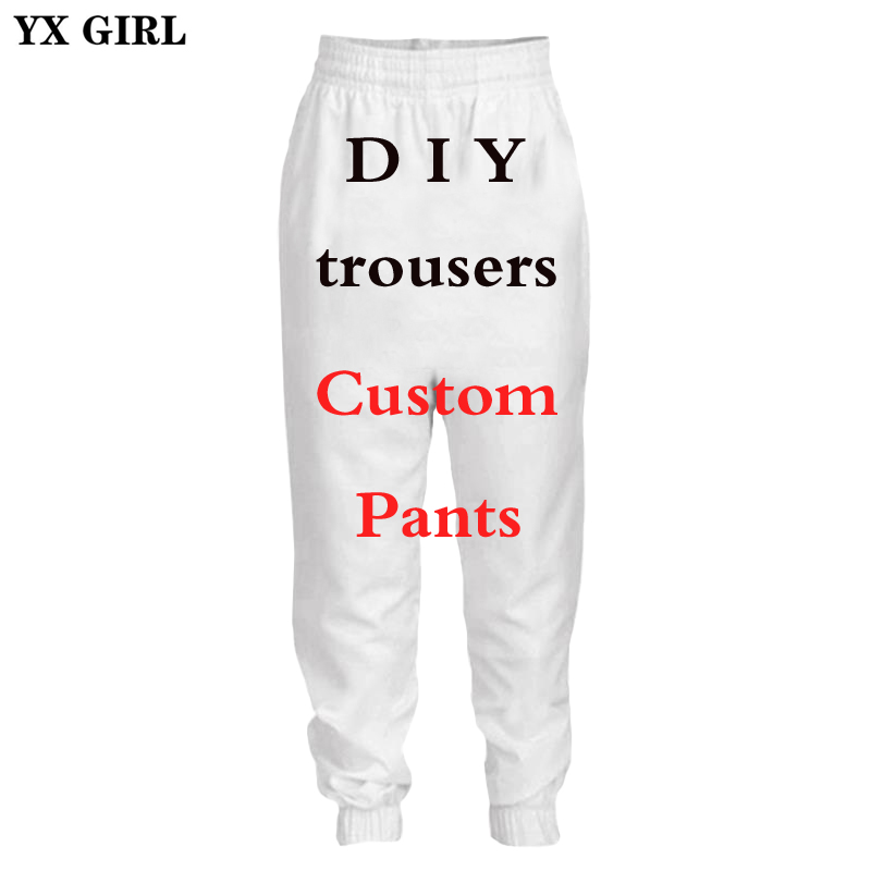 3DプリントDIYカスタムデザインメンズレディースパンツヒッ - Women Shoes Joggers のレビューと価格