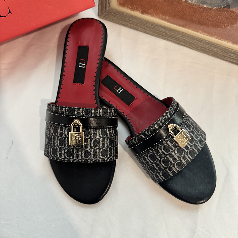 CH レディース ウェアラブル ビーチスリッパ フラット ミ - Women Shoes Size 7 のレビューと価格