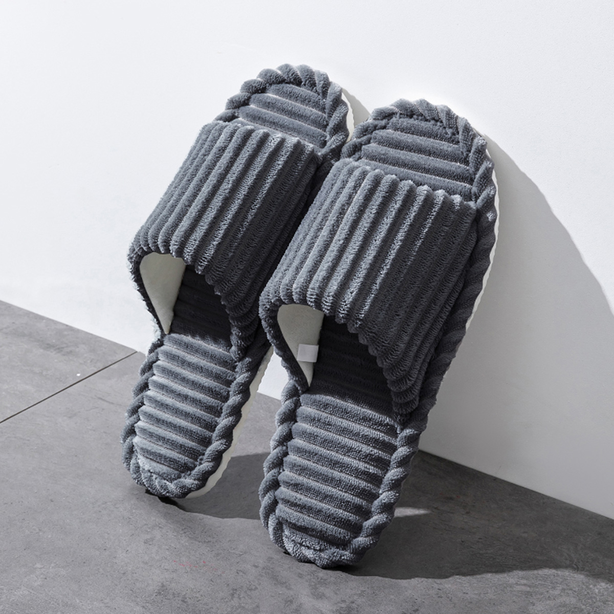 女性用オープントゥ通気性ハウススリッパ、滑り止め屋内フラット - Women'S Shoes Non Slip のレビューと価格