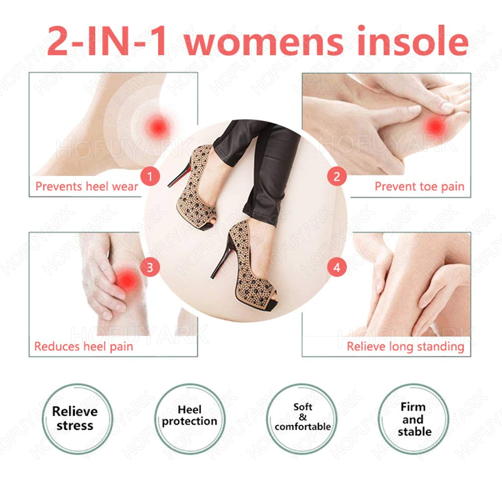 女性用ハイヒールインソール ソフトスポンジ衝撃吸収インソール - Women Shoes For Big Feet のレビューと価格