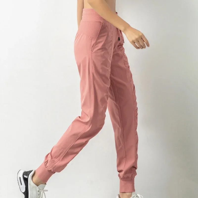 女性用速乾性生地スウェットパンツ、ドローストリング、ランニン - Women Shoes Joggers のレビューと価格