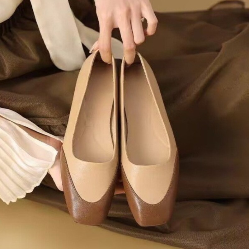 カラーブロックプラスサイズシングルシューズ女性のファッション - Women'S Shoes Non Slip のレビューと価格