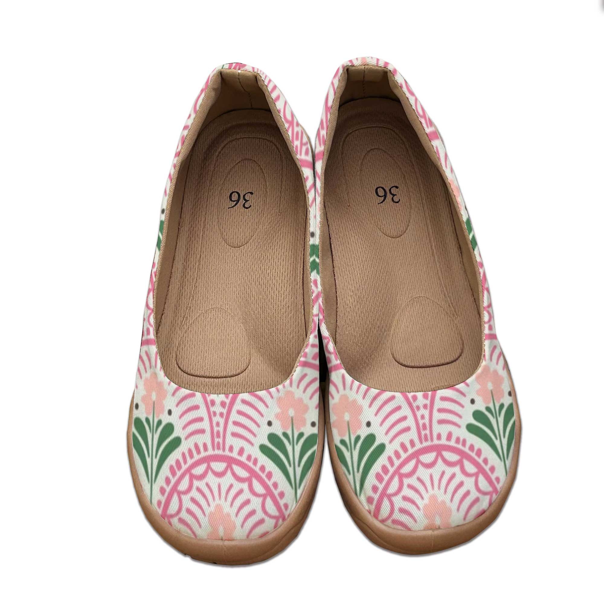 ボヘミアンスタイルのワイドフィットレディースシューズ、プリン - Women'S Shoes For Wide Feet のレビューと価格