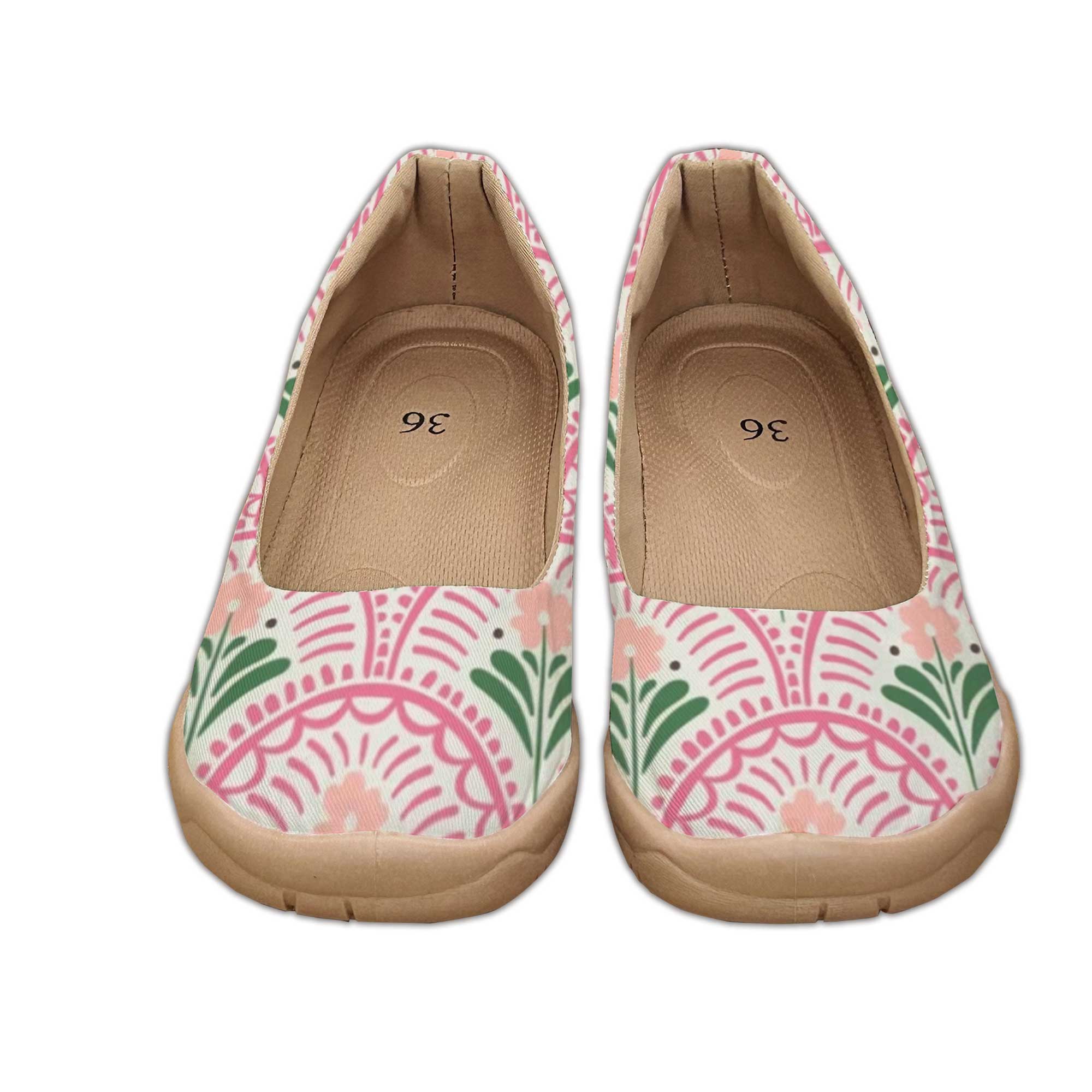 ボヘミアンスタイルのワイドフィットレディースシューズ、プリン - Women'S Shoes For Wide Feet のレビューと価格