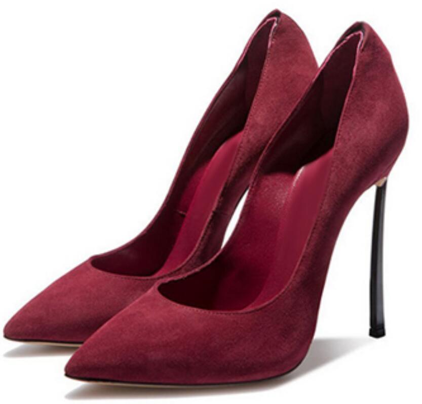 レディース ポインテッドトゥ ブレードパンプス メタルハイヒ - Court Heel Pointed のレビューと価格