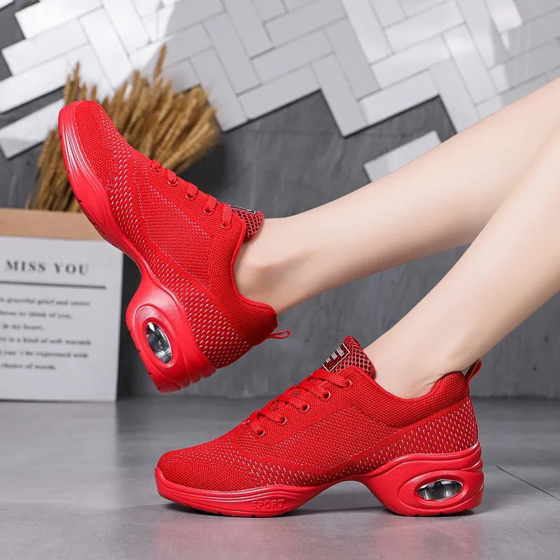 レッドジャズダンスシューズガールズ2026夏メッシュ通気性ス - Women'S Shoes Red Bottoms のレビューと価格