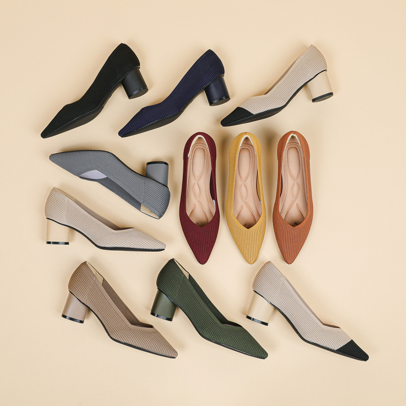 プリンセスハイヒール レディースチャンキーヒール 2026新 - Court Heel Pointed のレビューと価格