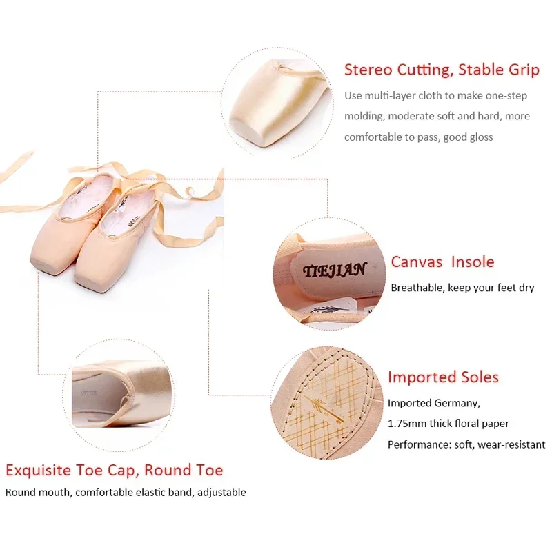 TIEJIAN プロフェッショナルバレエポワントシューズ キ - Women'S Xc Shoes のレビューと価格
