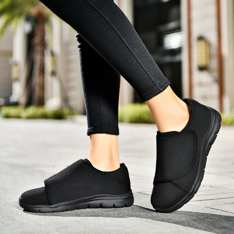 女性ワイドフィートカジュアルシューズ軽量調整スポーツシューズ - Women Shoes For Big Feet のレビューと価格