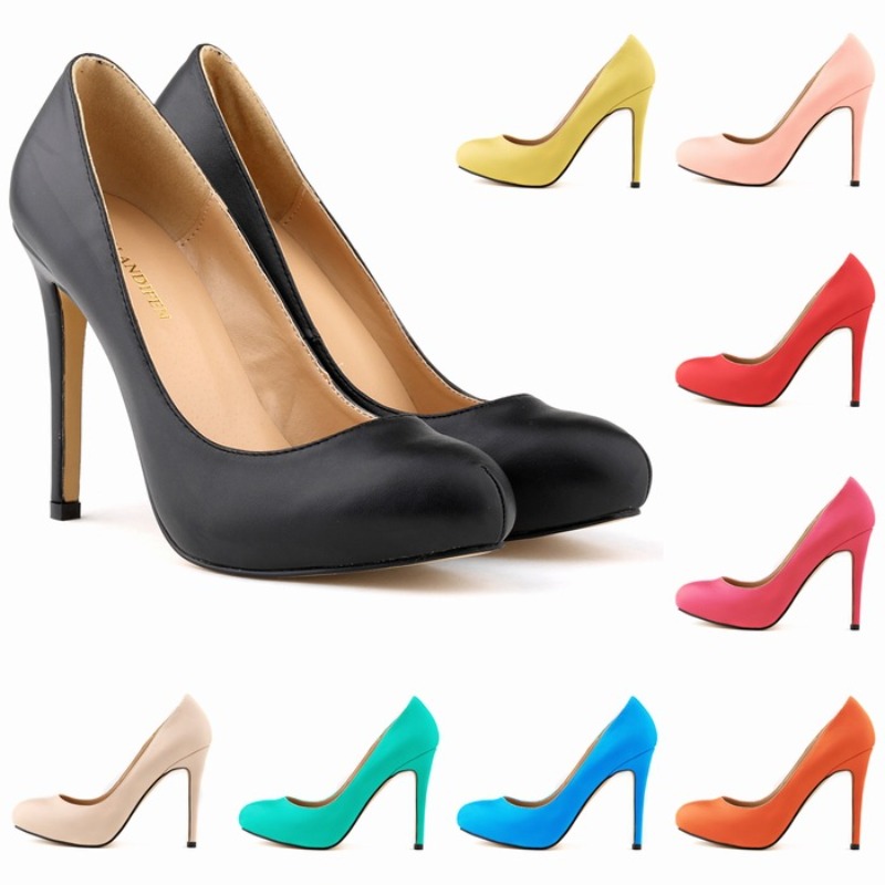 大きいサイズ42 レディースパンプス 細ヒール11cm ポイ - Court Heel Pointed のレビューと価格