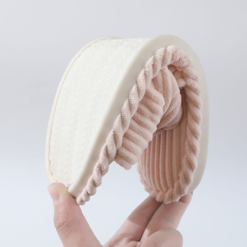 コーデュロイクロスストラップホームスリッパ女性のためのオープ - Women'S Shoes Non Slip のレビューと価格