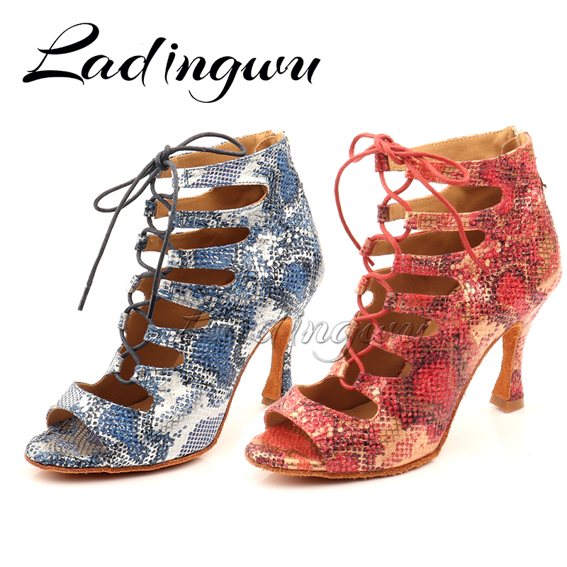 Ladingwuラテンブーツソフトボトムダンスシューズジッパ - Women'S Shoes Red Bottoms のレビューと価格