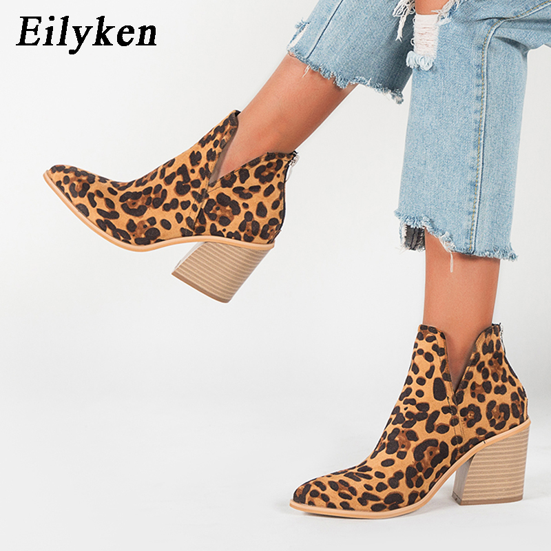 Eilyken 秋冬カジュアルウエスタンカウボーイアンクルブ - Western Cowgirl Boot のレビューと価格
