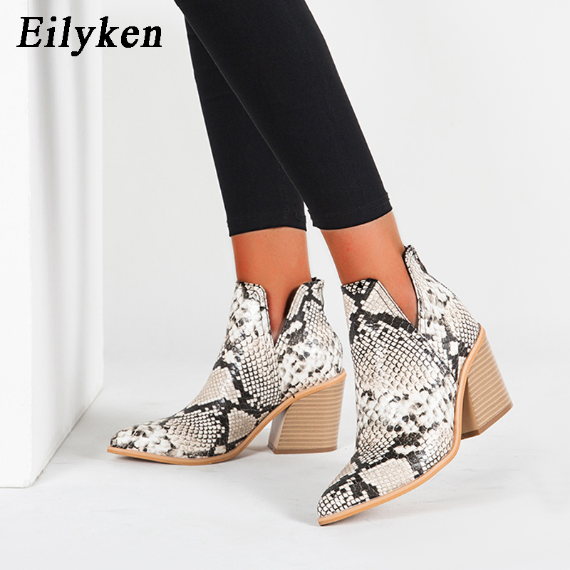 Eilyken 秋冬カジュアルウエスタンカウボーイアンクルブ - Western Cowgirl Boot のレビューと価格
