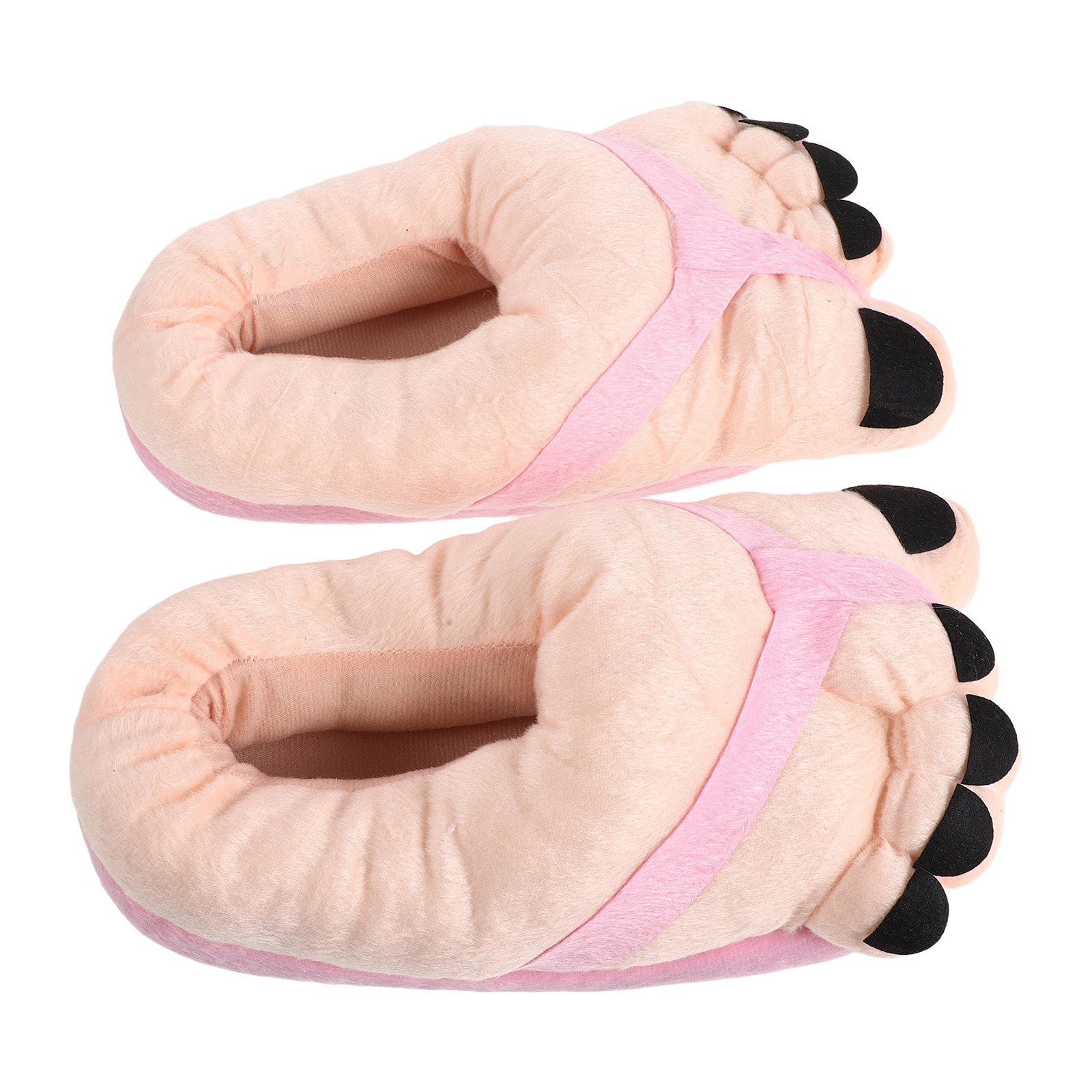 1足組の漫画風つま先スリッパ、面白い巨大な足の形をしたビッグ - Women Shoes For Big Feet のレビューと価格